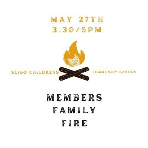 Members Family Fire Sligo Childrens Community Garden