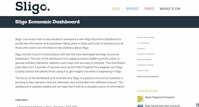 Sligo Economic Dashboard